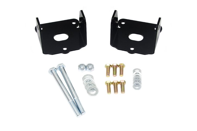 90074 1973-1981 GM F-Body SBC Engine Mount Clamshells; Black