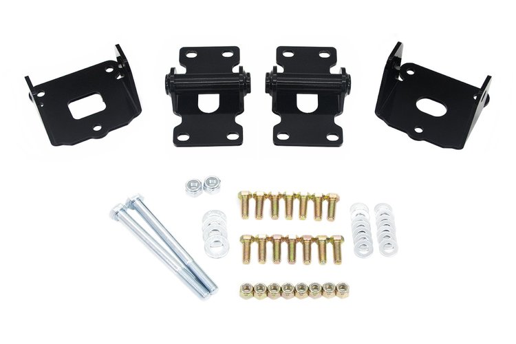 90077 1982-1992 GM F-Body SBC Solid Engine Mount Kit; Black