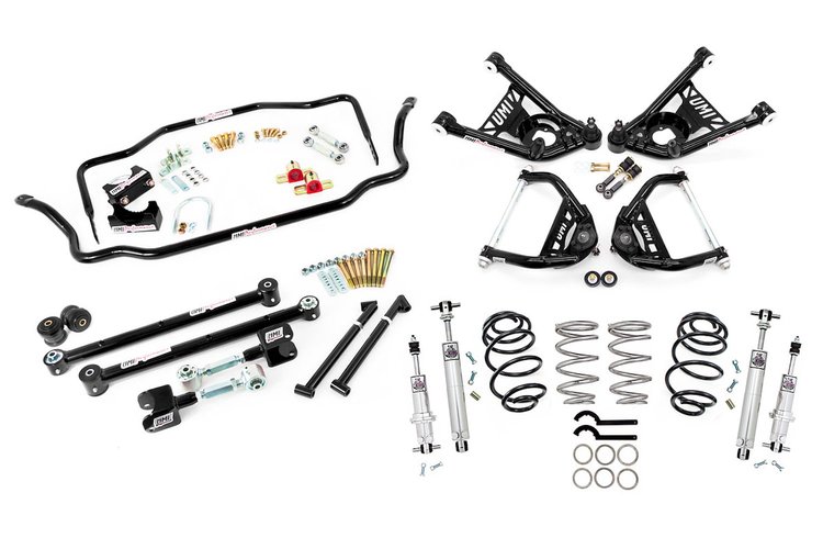 Handling Kit 2 Lowering 450lb Stage 4- Black 1967 GM A-Body
