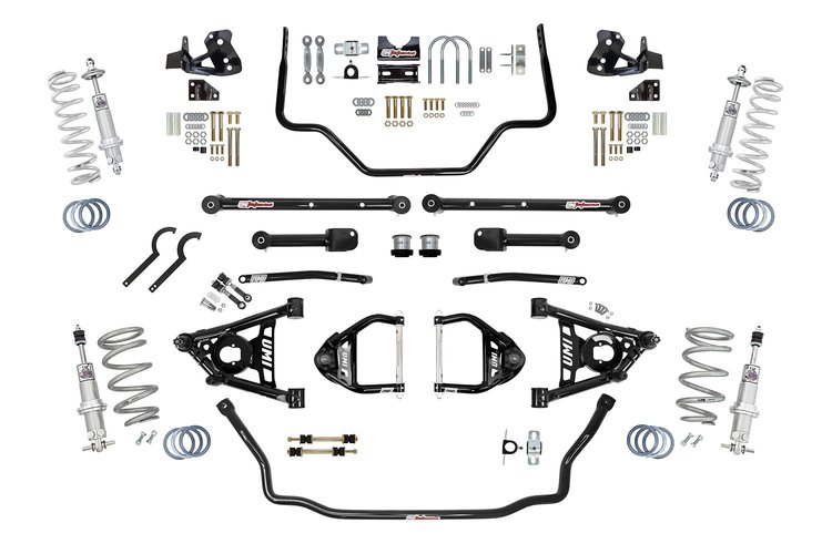 ABF804-2-B 1968-1972 GM A-Body Handling Package Coilover Stage 2.5; Red