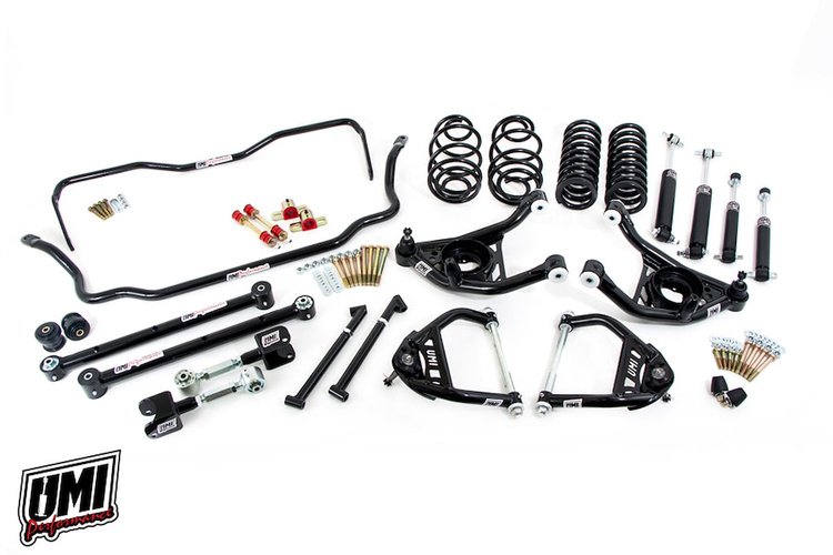 ABF805-1-B Handling Kit 1 Lowering Stage 3- Black 68-72 GM A-Body; Black