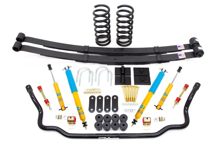FBF001-B 1970-1981 GM F-Body Handling Kit, 2 in. Lowering, Stage 1; Black