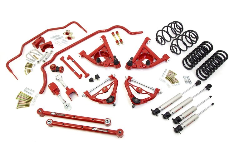 Stage 4 Handling Kit for 1978-1988 GM G-Body [2 in. Lowering, Double Adjustable Shocks]