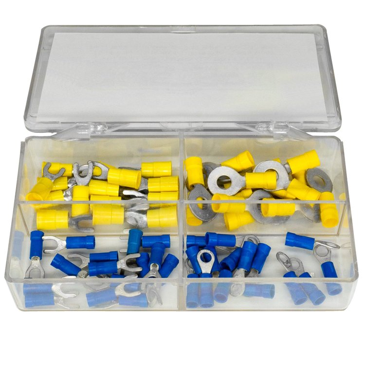 4P 18 Insulated Solderless Terminals, 60 Piece Set