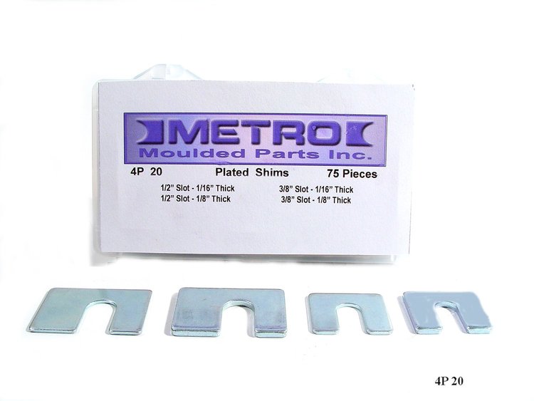 4P 20 Plated Shims