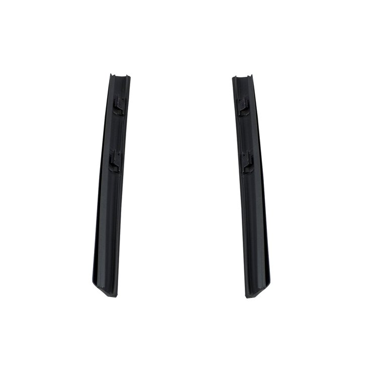 Inner rear vertical quarter window seals. 70-72 Buick and Chevrolet A-body 2-door hardtop. Pair. R&L
