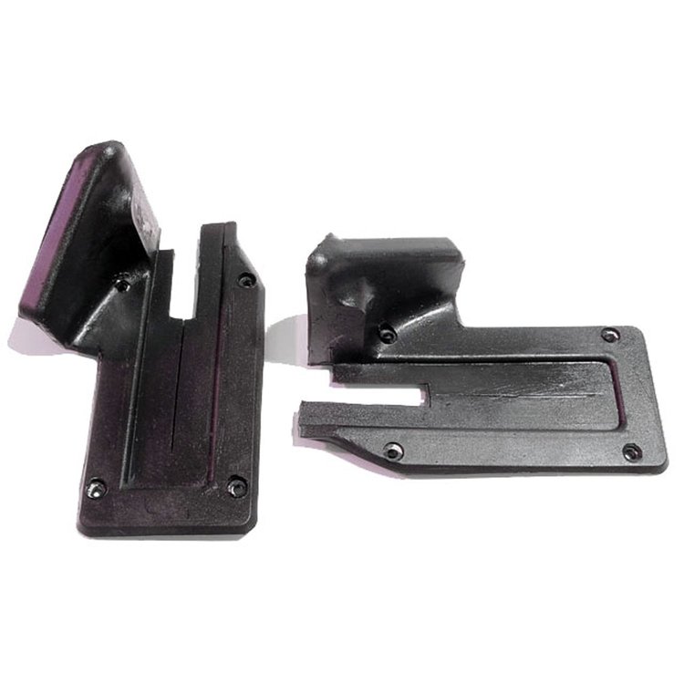 Upper Door Lock Pillar Seal. Made with all details and steel cores. 2-3/16 In.W X 4-11/16 In.L. Pair