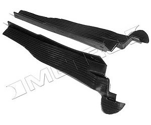 Rear Bumper Stone Deflector Ends 1964 Ford Galaxie