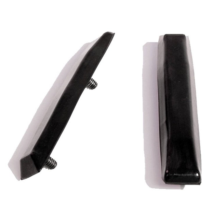 Rear Bumper Guards. Made with studs and steel cores. 5-7/16 In. long X 1 In. wide. Pair. REAR BUMPER