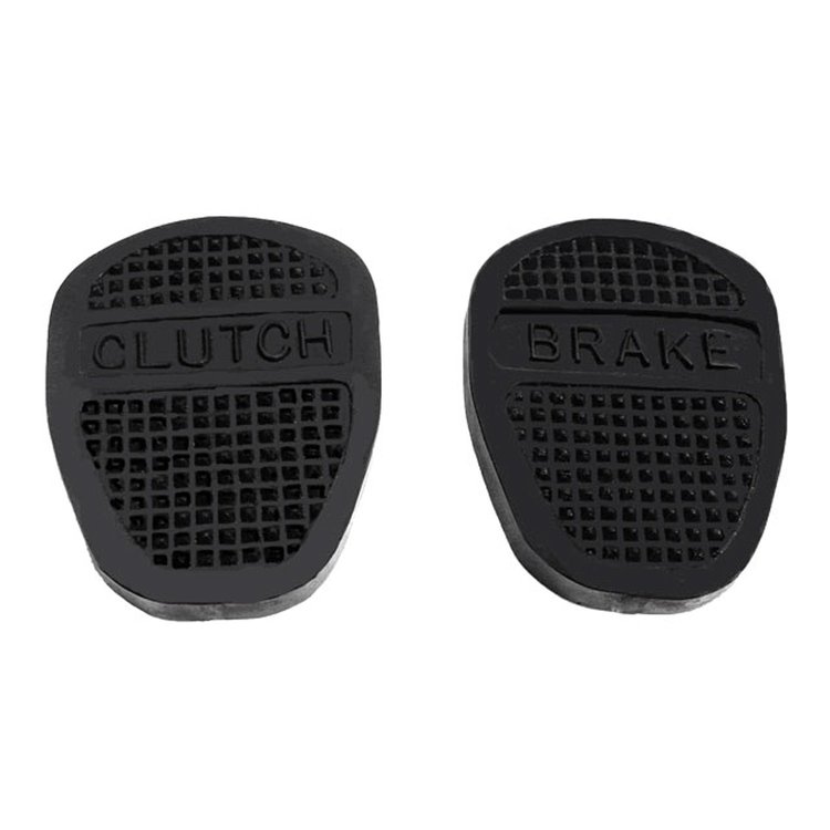 CB 38 Clutch And Brake Pedal Pads, Lettered In.Clutch in. And In.Brake In.
