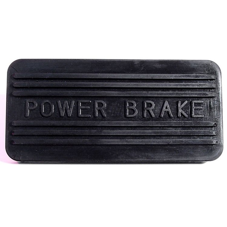 CB 83-C Power Brake Pedal Pad, Black, Lettered In.Power Brake In.