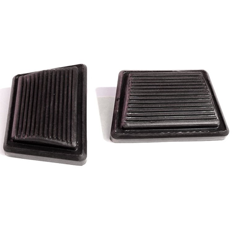 Clutch and Brake Pedal Pads. Exact reproduction. 3-1/2 In. wide. Pair. CLUTCH AND BRAKE PADS 65-69 BUICK OLDS 64-69 PONTIAC PAIR
