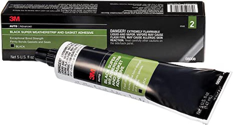 GL 11 3M Black Weatherstrip And Gasket Adhesive #08008, 5 Fl Oz Each