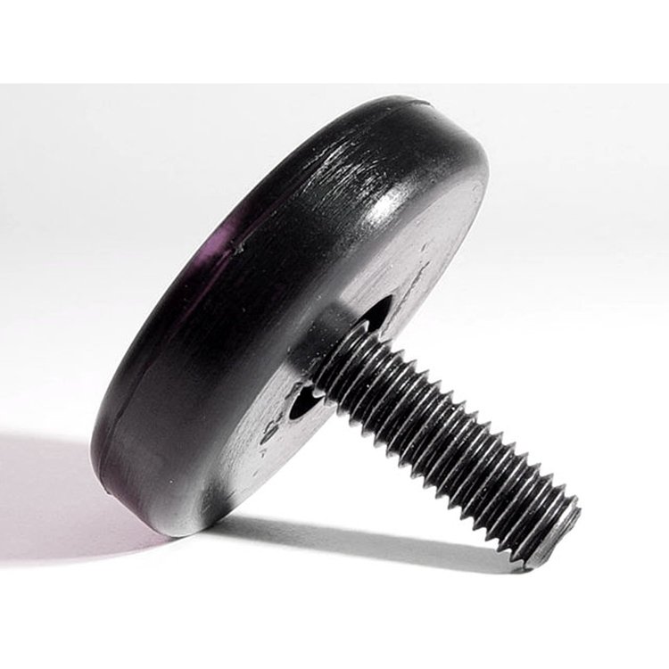 Deck Lid Stop Bumper. 2 In. diameter 7/16 In. thick 1 In. bolt. Each. DECK LID STOP BMP CORVETTE 68-75 CONV EACH
