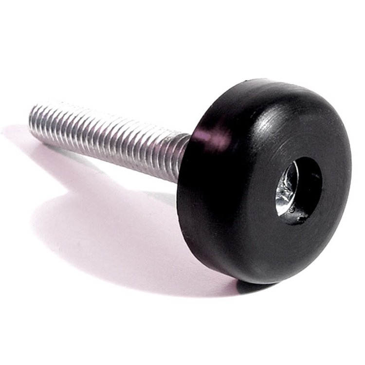 Hood Adjustment Bolt and Bumper. 1-1/8 In. diameter rubber head. 5/16 In. thick X 18 threads/inch X
