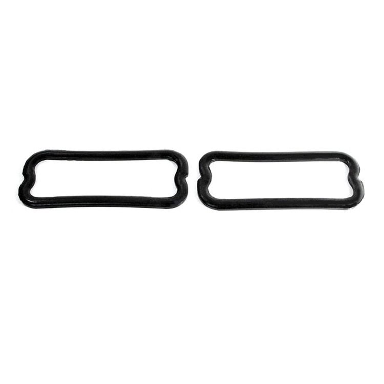 Front Park Light Lens Seals. 5-3/8 In. x 2-1/4 In. Pair. LENS GASKET 66-67 PONTIAC GTO PAIR FRONT PARK LIGHT