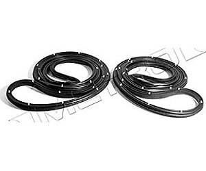 Rear Molded Door Seals with Clips 1966-67 Buick Sportwagon/Oldsmobile Vista Cruiser