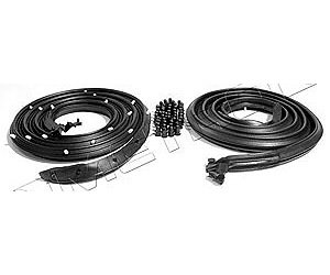 Molded Door Seals with Clips Late 1963-64 Chevy Corvair