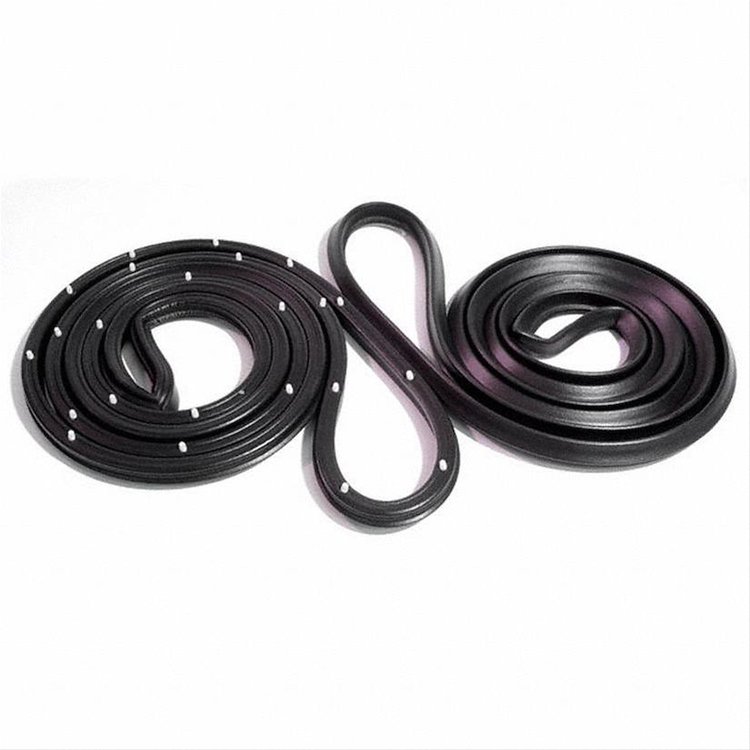 Molded Door Seals. For Second Series. 171-1/4 In. long Each. Pair. R&L. DOOR SEAL 55-59 CHEVROLET TRUCK PAIR 2ND SERIES