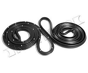 Molded Door Seals with Clips 1962-67 Chevy Nova, Chevy II