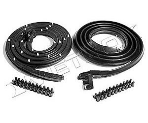 Door Seals with Clips and Molded Ends 1962-67 Chevy Nova, Chevy II