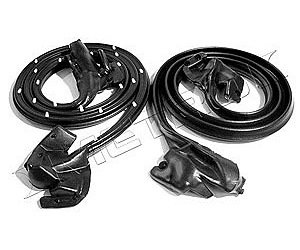 Molded Door Seals with Clips and Molded Ends 1968-69 Chevy Camaro/Pontiac Firebird