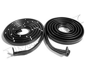 Molded Door Seals with Clips and Molded Ends. For 2-door hardtop and convertible. Each. 115-1/2 In.