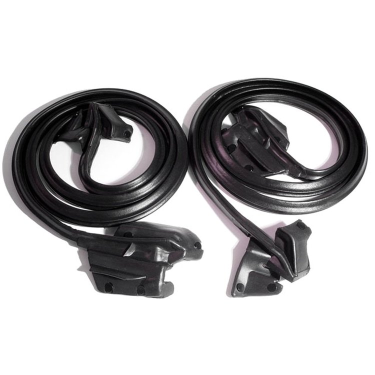 Door Seal with Clips and Molded Ends. For 2-Door Hardtops and Convertibles. Replaces OEM #7717754/5.