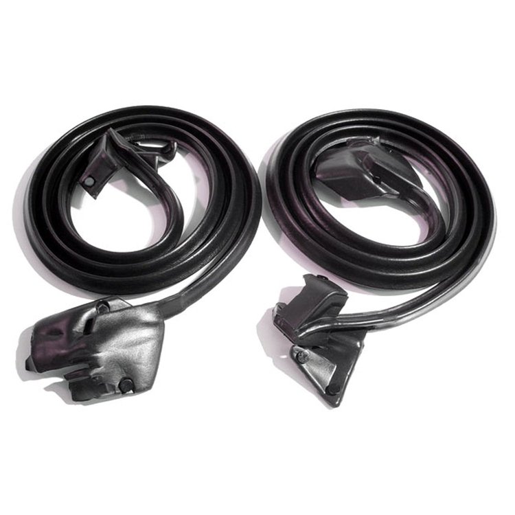 Door Seals with Clips and Molded Ends. For 2-Door Hardtops and Convertibles. Replaces OEM #8781168/9