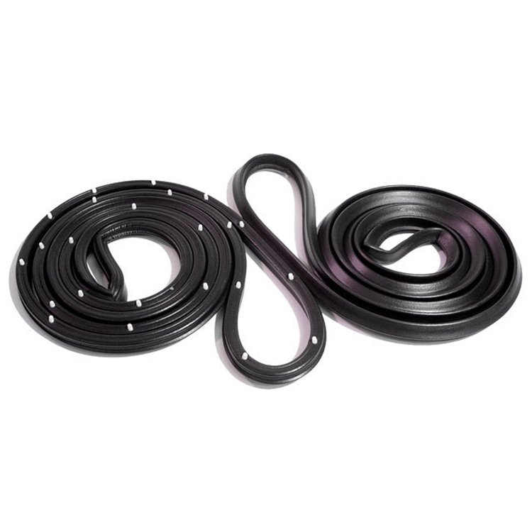 Front Molded Door Seals with Clips. For 4-door sedans and station wagons. Replaces OEM #4540546/7. E