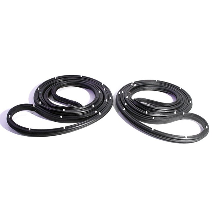 Rear Molded Door Seals with Clips. For 4-door station wagon. Pair. R&L. DOOR SEAL-REAR 66-67 OLDSMOB