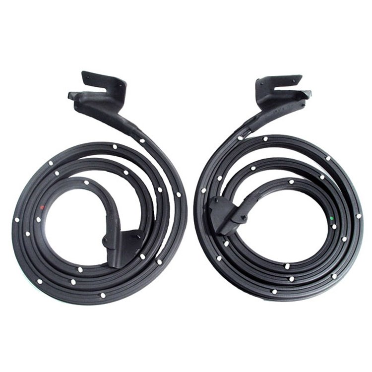 Front Door Seals for 4-Door Hardtops. 76 In. Long. Pair. R & L DOOR SEAL-FRONT 66-67 GM A BODY 4 DOORHARDTOP PAIR