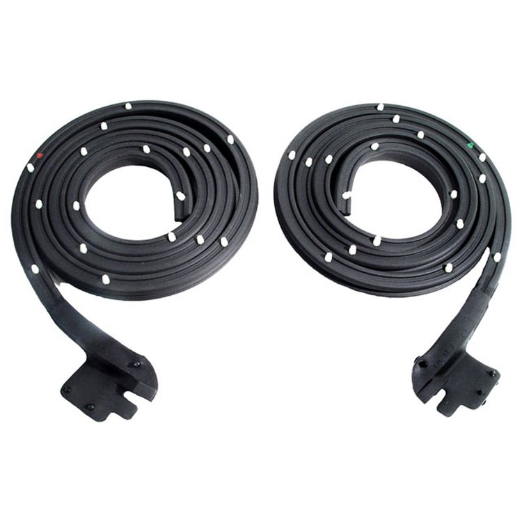 Rear Door Seals for 4-Door Hardtops. 67-1/2 In. Long. Pair. R&L. DOOR SEAL-REAR 66-67 GM A BODY 4 DOOR HARDTOP PAIR