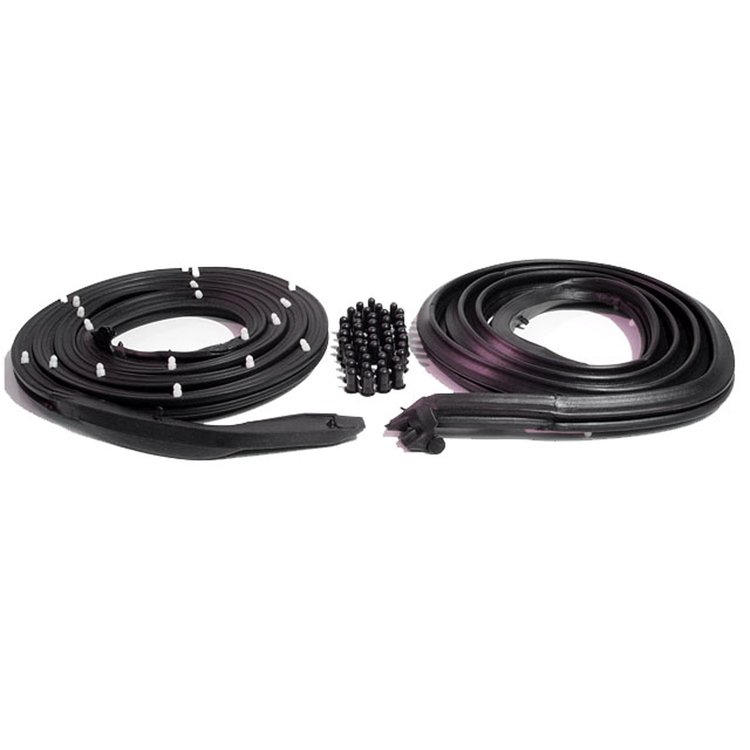Molded Door Seals with Clips. For 62- early 63 convertibles. 87-1/2 In. long. Pair. R&L. DOOR SEAL CORVAIR CONV 62-63 EARLY