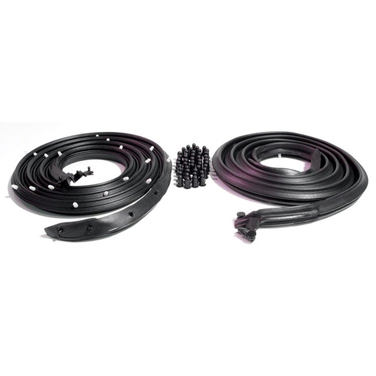 Molded Door Seals with Clips. For late 63- 64 convertibles. Replaces OEM #4868685/6. 83-3/4 In. long