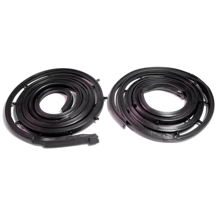 Molded Door Seals. Made with molded ends steel cores and clips. For fastback and convertible. Each.