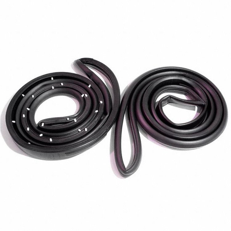 Rear Molded Door Seals. For 4-door wagon only with RWD. Pair. R&L. DOOR SEAL-REAR 77-90 IMPALA/CAPRI