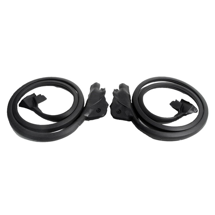 Molded Door Seals with Molded Ends and Clips. Replaces first design OEM #17986019 & #17986020 Pair.