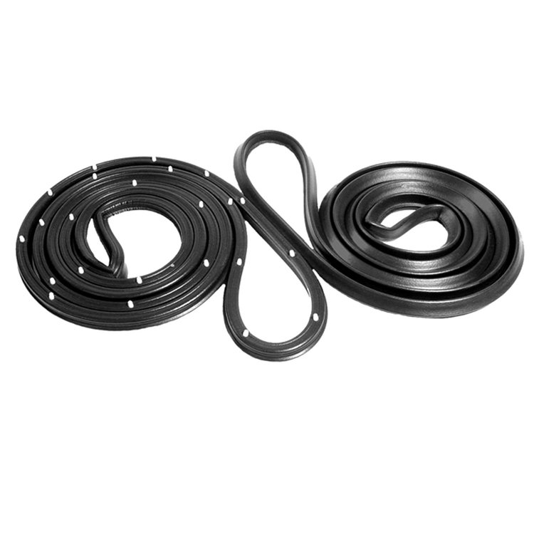 Molded Door Seals with Clips. For 2-Door Sedan. Pair. R&L. DOOR SEAL 67-68 GM B BODY 2 DOOR SEDAN PAIR