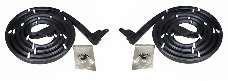 LM 21-L Front Molded Door Seals With Clips, For 4-Door Hardtop Only