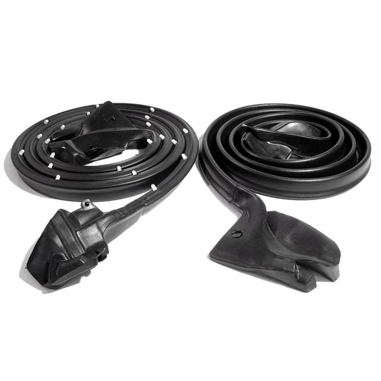 Molded Door Seals with Clips and Molded Ends. Replaces OEM #9868430/1. Pair. R&L. DOOR SEAL 70-81 GM F BODY 2 DOOR PAIR