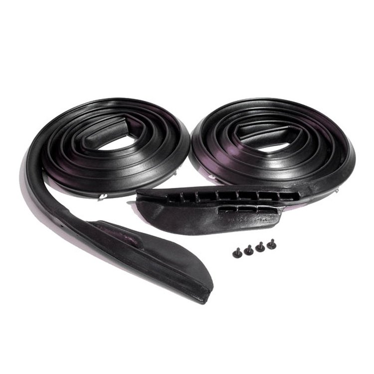Molded Door Seals with Clips and One Molded End. For 2-Door Hardtop. Replaces OEM #2570774/5. Pair.