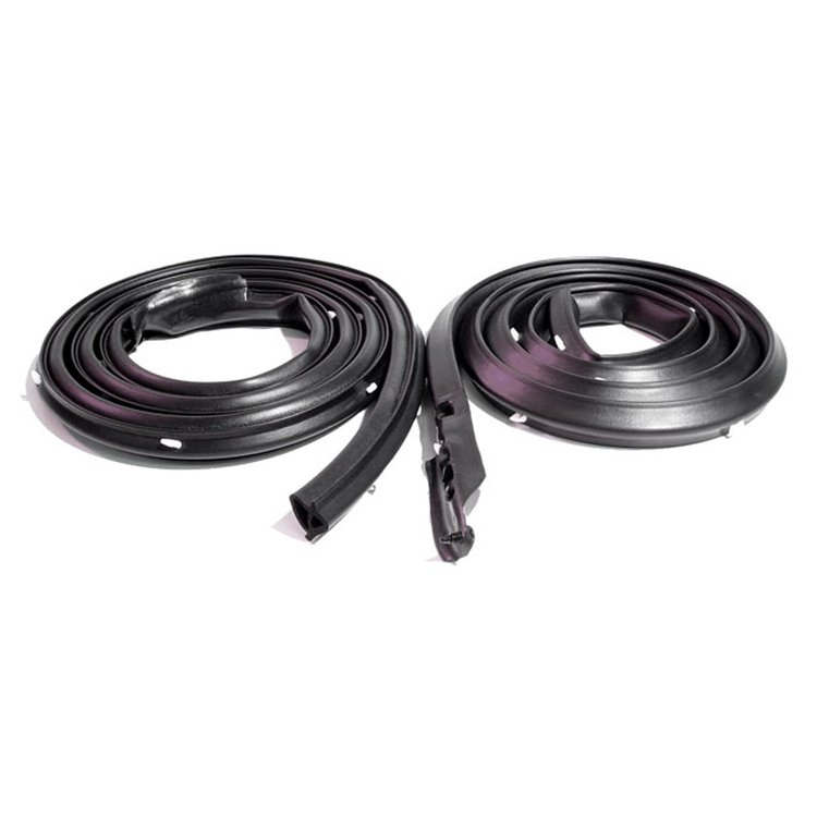 Molded Door Seals with Clips. For 2-Door Hardtop Only. Pair. R&L. DOOR SEAL 71-74 MOPAR B BODY 2 DOOR HARDTOP PAIR