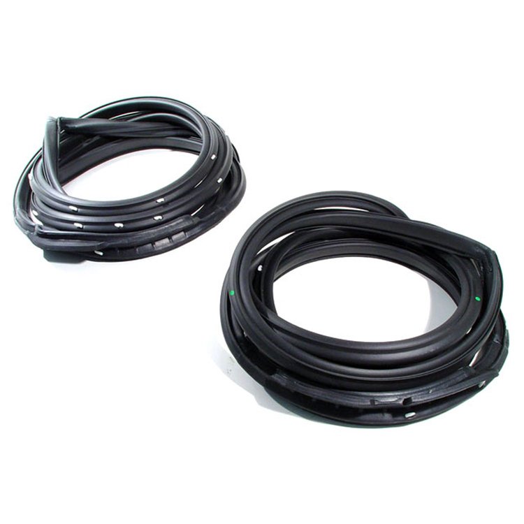 Molded Door Seals with Clips. For 2-door sedan with In.B In. pillar post. Pair. DOOR SEAL 66-67 MOPA