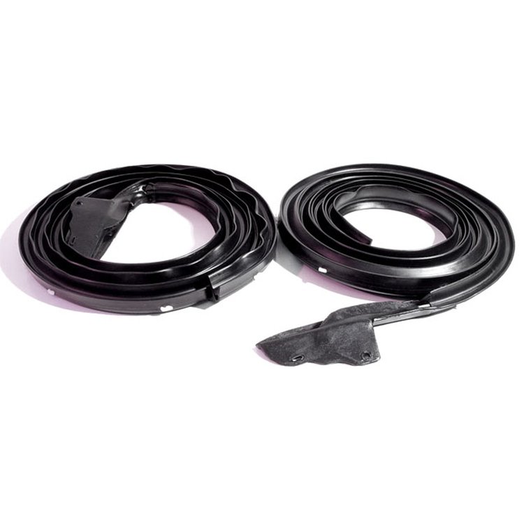 Molded Door Seals with Steel Core and White Clips. For 2-door hardtop. Replaces OEM #2860400/1. Pair