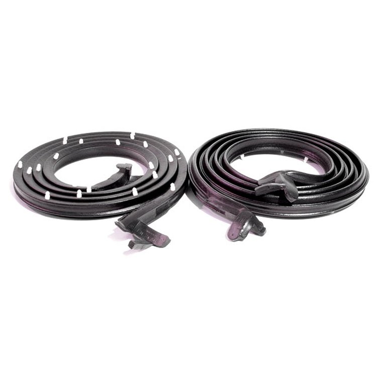 Molded Door Seals with Clips. For 2-Door Sedan. Each. 86-1/4 In. long. Pair. R&L. DOOR SEAL 64 AMC R