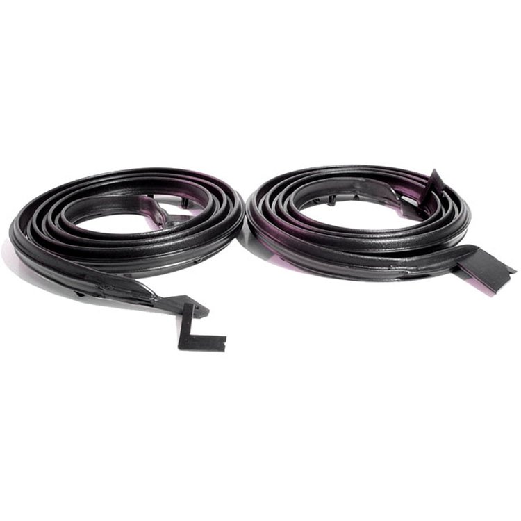 Molded Door Seals. For 2-Door Hardtops. Each. 86 In. long. Pair. R&L. DOOR SEAL 2DR AMC 67-73 AMBASSADOR MARLIN MATADOR REBEL