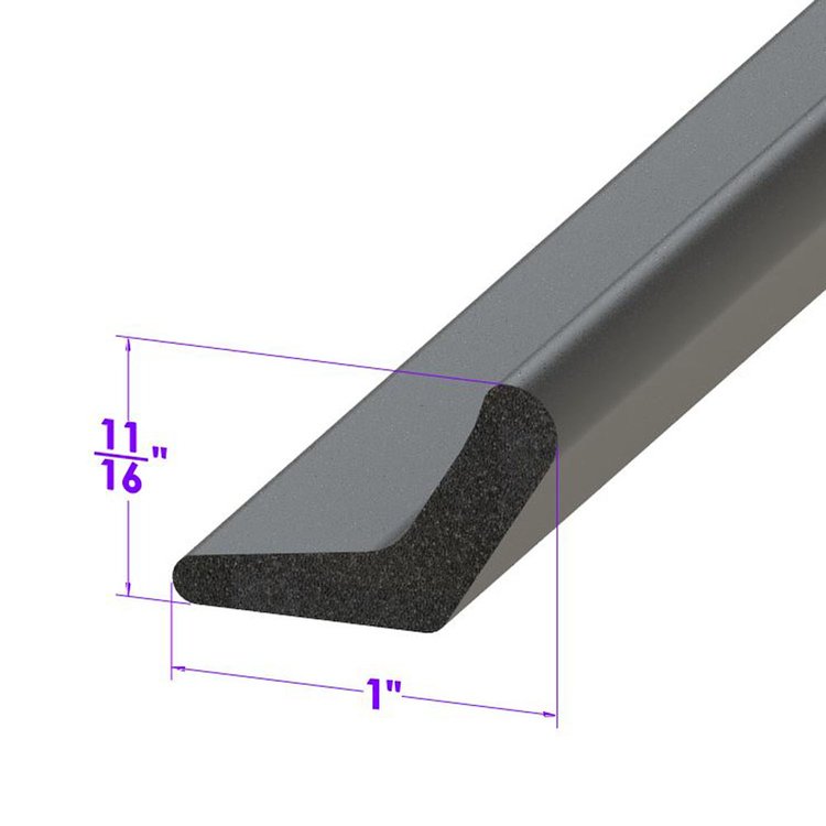 LP 104-J Door Bottom Seal, Made Of High-Quality Closed Cell Sponge