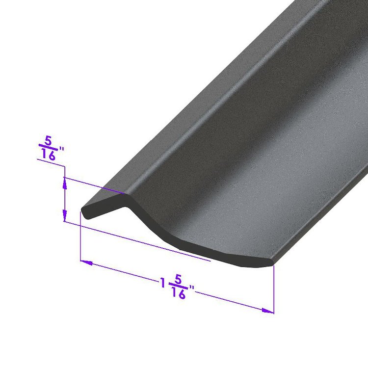 LP 107-B/FT Side Roof-Rail Seal, Window Flipper To Roof