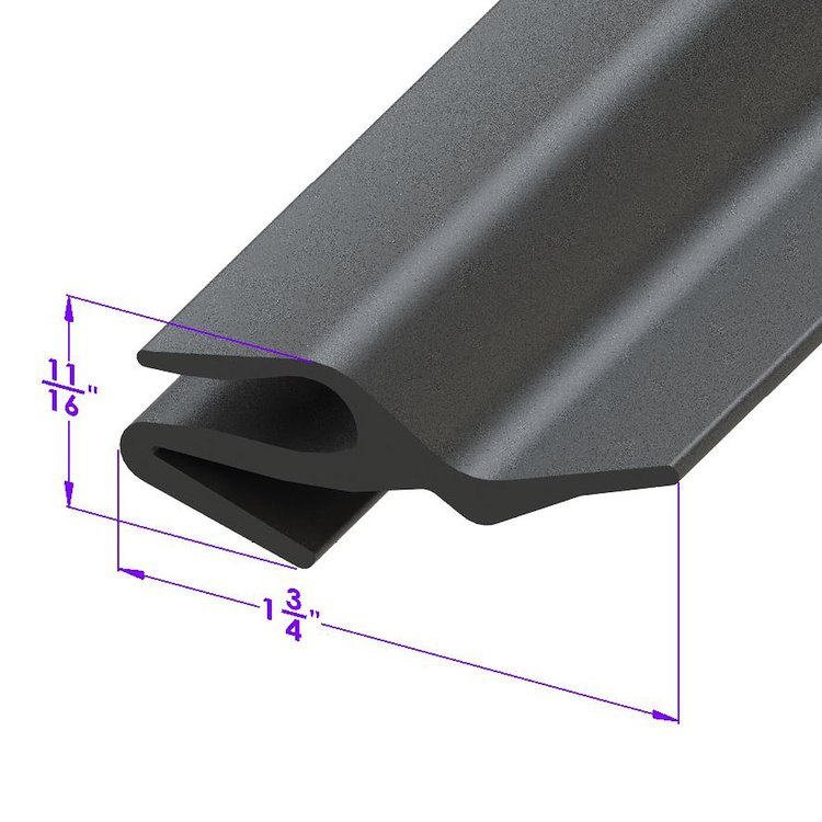 LP 109-N/FT Rear Bumper To Body Gravel Guard, 1-3/4 in. Wide